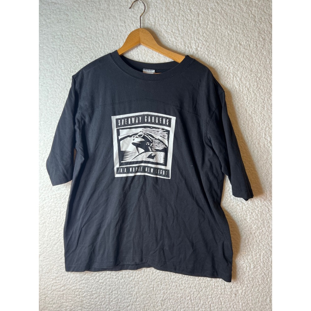Vintage 1989 Sherway Gardens In A Whole New Light Graphic T-Shirt Black Mens L